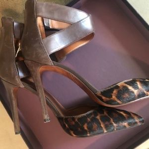 Enzo Angiolini Brown Leopard Print Pump 8M